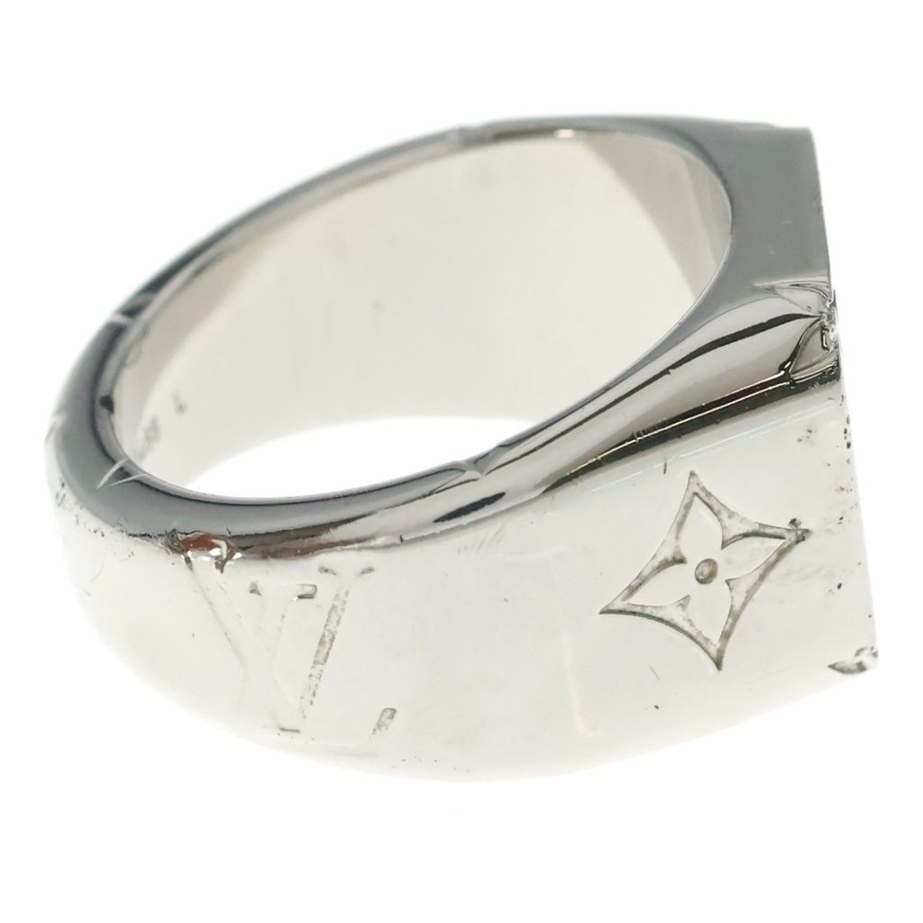 Louis Vuitton Signet Monogram Ring Silver — view 3