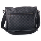 Louis Vuitton Damier Graphite Messenger PM Leather Shoulder Bag Black Silver — view 2