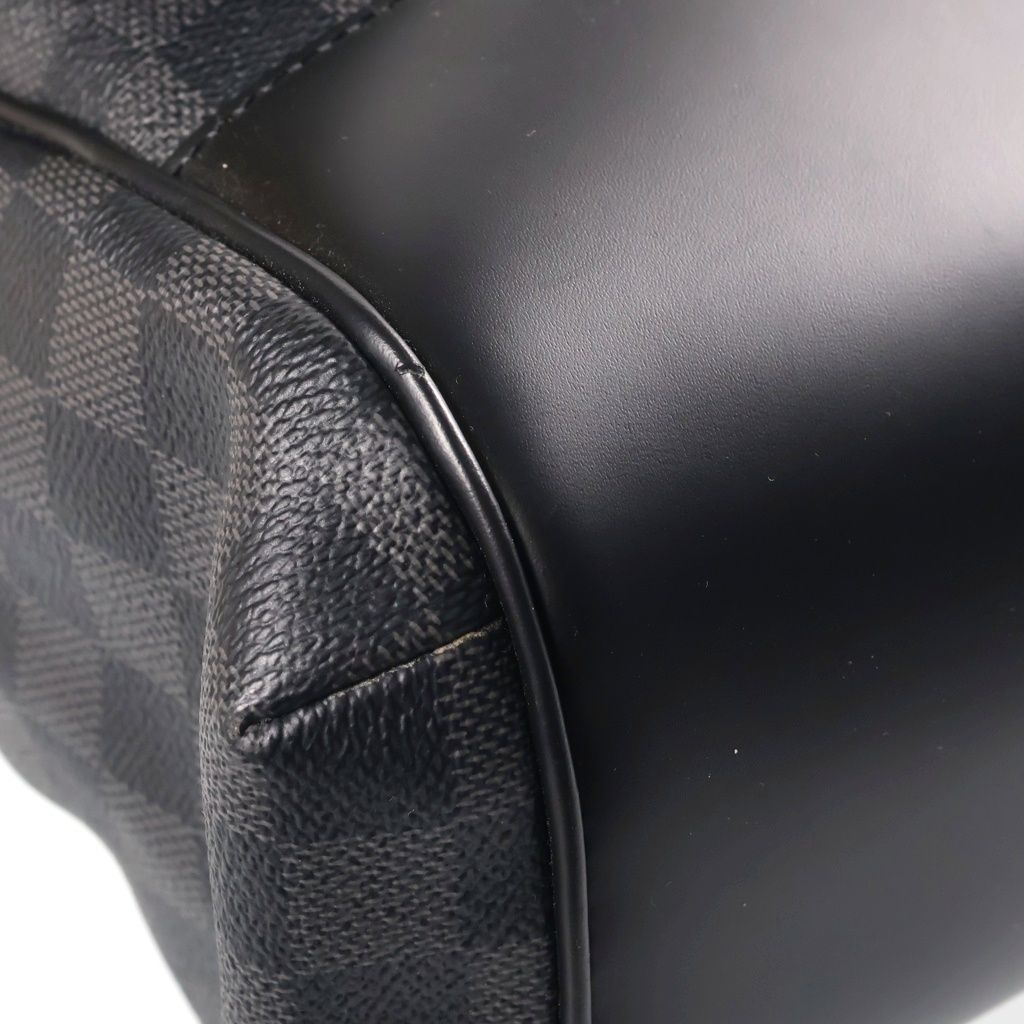 Louis Vuitton Damier Graphite Messenger PM Leather Shoulder Bag Black Silver — view 5