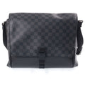 Louis Vuitton Damier Graphite Messenger PM Leather Shoulder Bag Black Silver