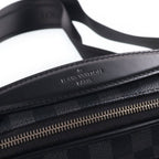 Louis Vuitton Damier Graphite Ambler Leather 2-Way Body Shoulder Bag Black — view 6
