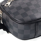 Louis Vuitton Damier Graphite Ambler Leather 2-Way Body Shoulder Bag Black — view 5