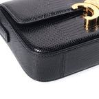 Celine Triomphe Claude Embossed Leather Bag Gold Black — view 5