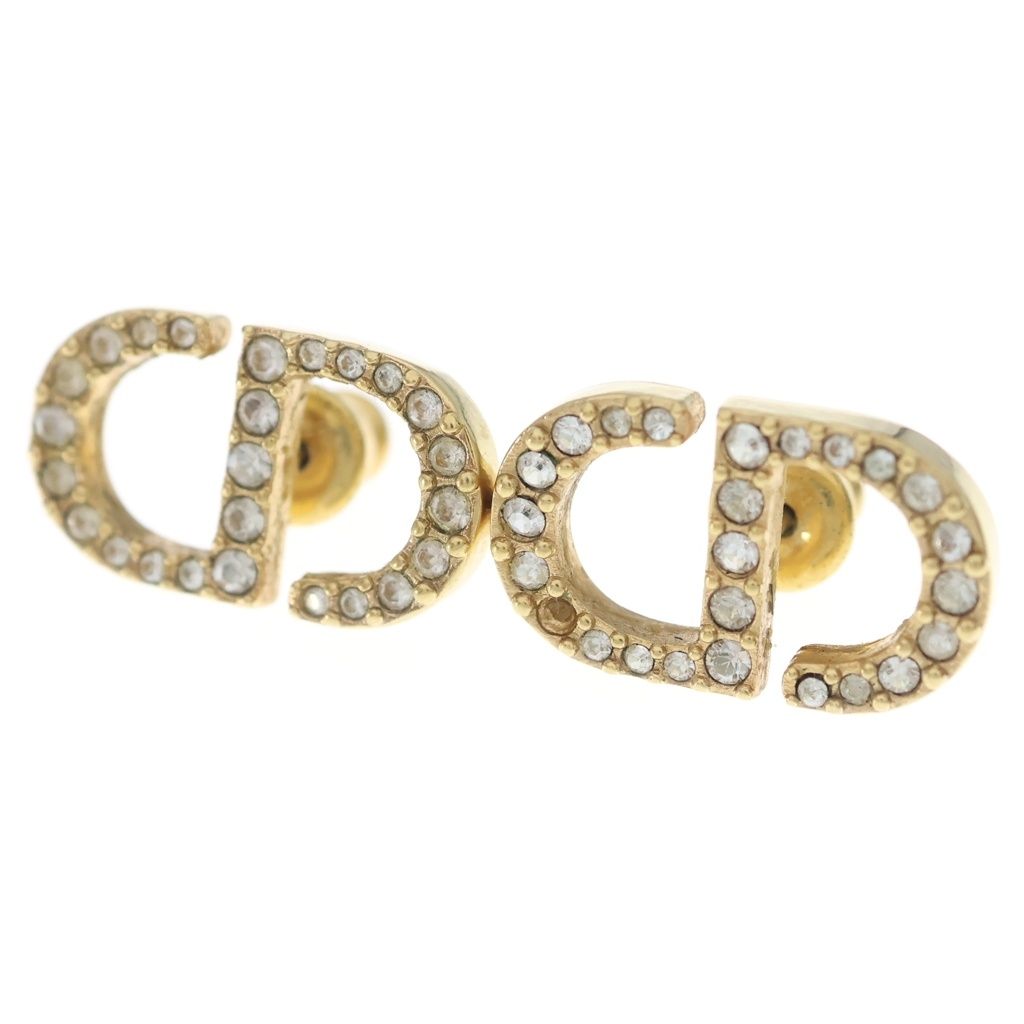 Dior Petit CD Stud Earrings Gold