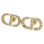 Dior Petit CD Stud Earrings Gold