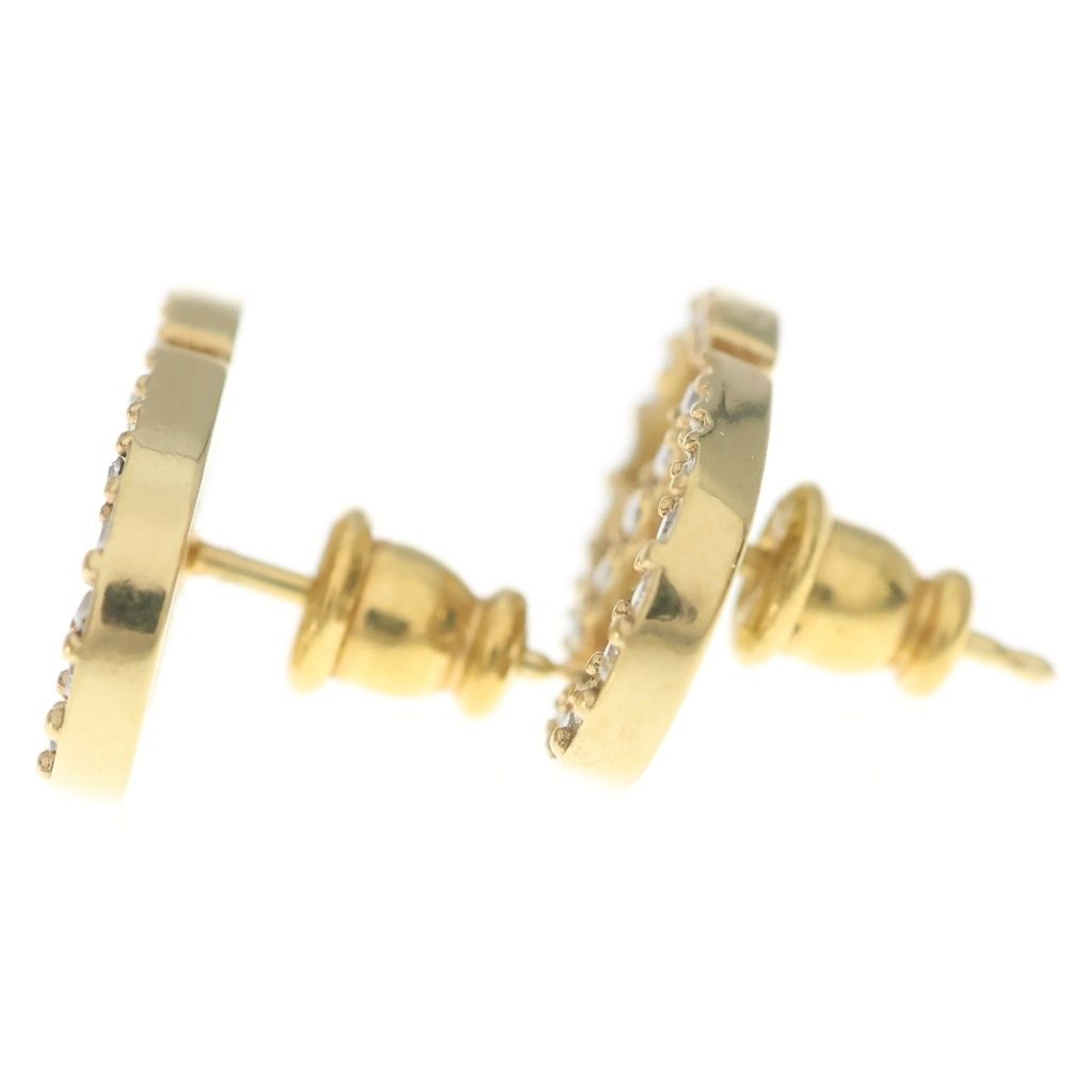 Dior Petit CD Stud Earrings Gold — view 3