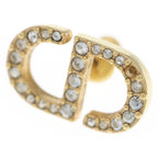 Dior Petit CD Stud Earrings Gold — view 6
