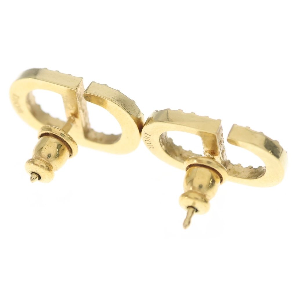 Dior Petit CD Stud Earrings Gold — view 2