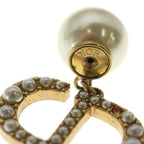Dior Tribales Faux Pearl Earrings CD Logo Gold — view 6