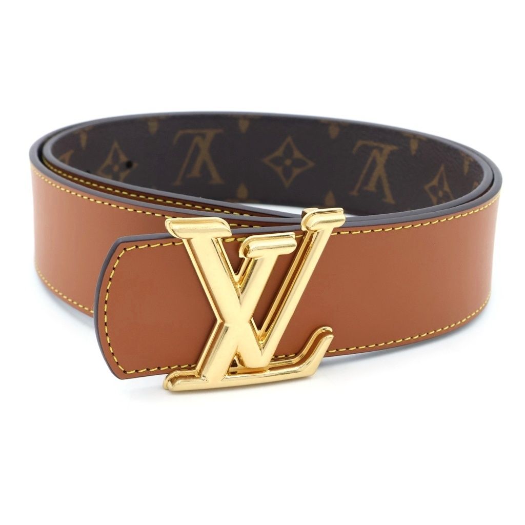 Louis Vuitton Monogram LV Dimension 40 Reversible Leather Belt Brown — view 4