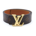Louis Vuitton Monogram LV Dimension 40 Reversible Leather Belt Brown
