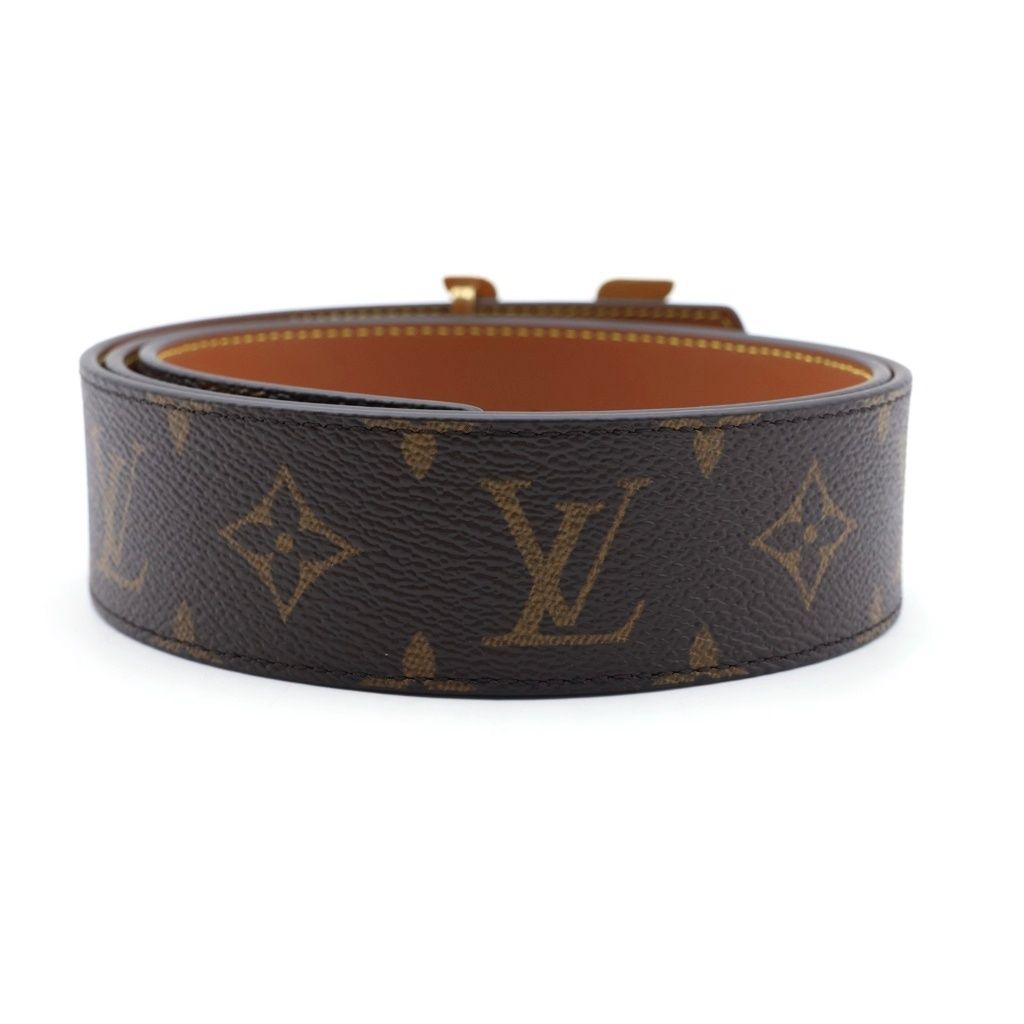Louis Vuitton Monogram LV Dimension 40 Reversible Leather Belt Brown — view 2