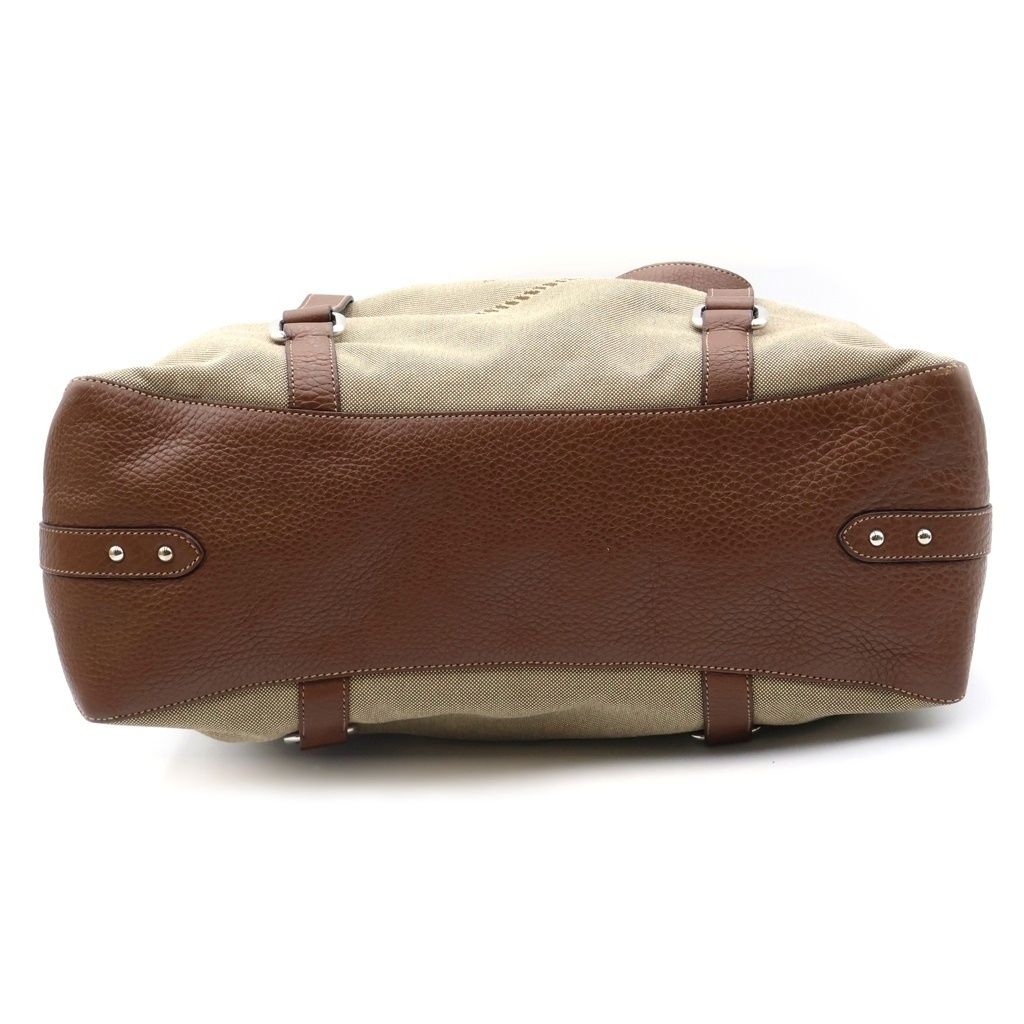 Prada Fur Logo Jacquard 2-Way Bag Khaki — view 4