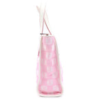 Loewe Tote Bag Pink White Canvas Leather — view 3