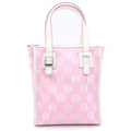 Loewe Tote Bag Pink White Canvas Leather