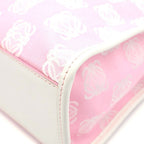 Loewe Tote Bag Pink White Canvas Leather — view 5