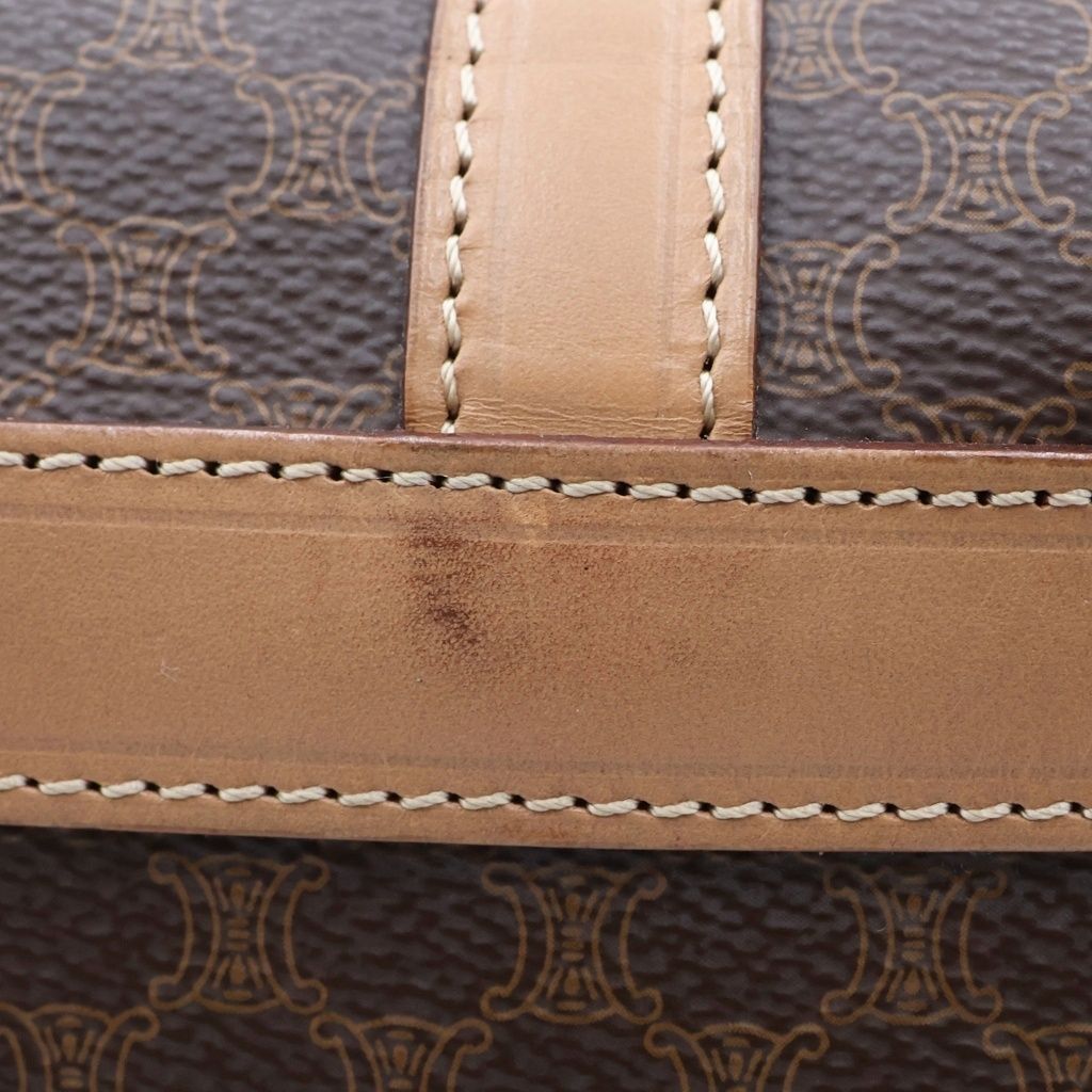 Celine Macadam Boston Bag Brown — view 7