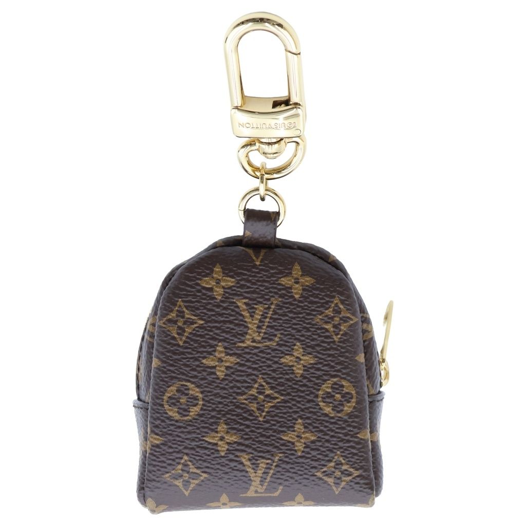 Louis Vuitton Monogram Adorable Bear Bag Charm Key Holder Brown White Gold — view 2