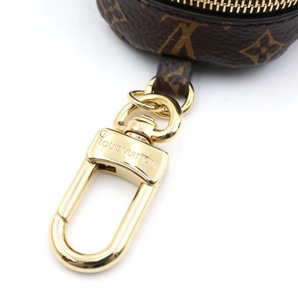Louis Vuitton Monogram Adorable Bear Bag Charm Key Holder Brown White Gold — view 6