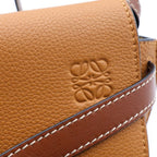 Loewe Gate Dual Mini Shoulder Bag Brown Leather Gold — view 7
