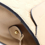 Louis Vuitton Monogram Empreinte Pont Neuf MM Handbag Beige Leather Gold — view 7
