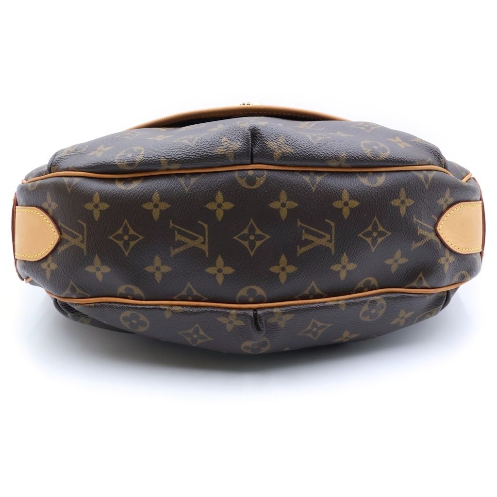 Louis Vuitton Monogram Tulum GM Shoulder Bag Brown Leather Gold — view 4