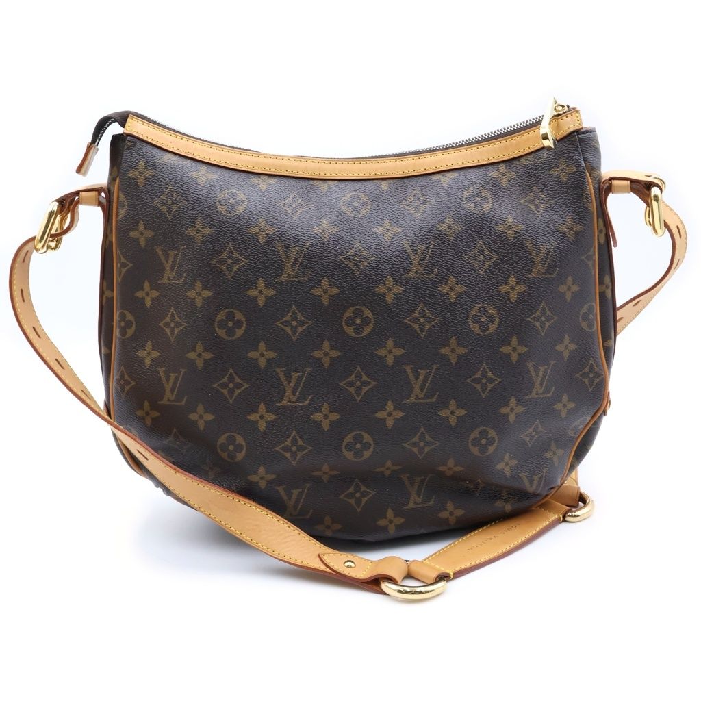Louis Vuitton Monogram Tulum GM Shoulder Bag Brown Leather Gold — view 2