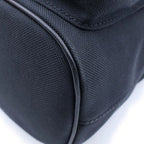 Prada Duet Ribbon Bucket Bag Black Leather Canvas Gold — view 5