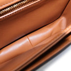 Celine Classic Triomphe Shoulder Bag Brown Leather Gold — view 8