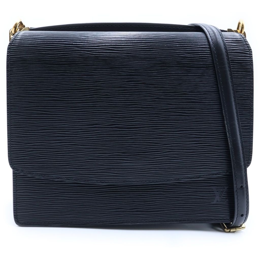 Louis Vuitton Epi Grenelle Shoulder Bag Black Noir Leather Gold — view 2