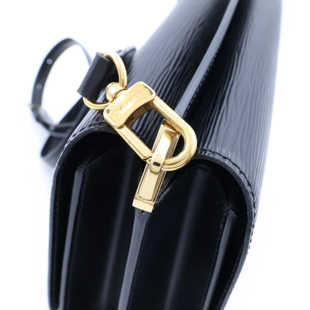 Louis Vuitton Epi Grenelle Shoulder Bag Black Noir Leather Gold — view 7