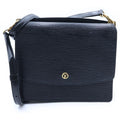 Louis Vuitton Epi Grenelle Shoulder Bag Black Noir Leather Gold