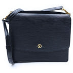 Louis Vuitton Epi Grenelle Shoulder Bag Black Noir Leather Gold