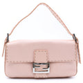 Fendi Selleria Mamma Bucket Bag Pink Leather Silver