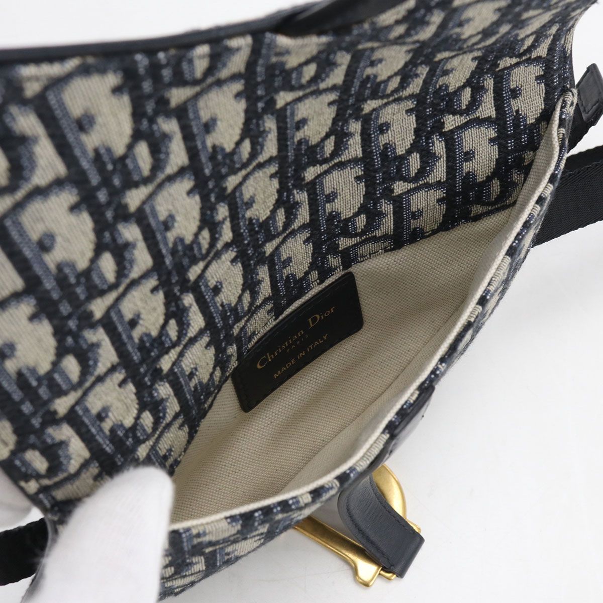 Dior Saddle Belt Bag Jacquard — view 4
