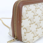 Celine Chain Clutch Triomphe Canvas — view 5