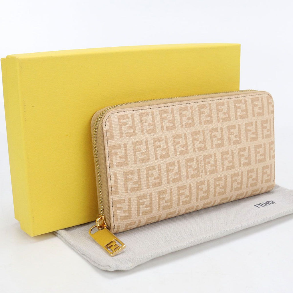 Fendi Zucchino Wallet Zip Around
