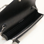 Saint Laurent Envelope Cassandra Chain Wallet Leather Shoulder Bag — view 3