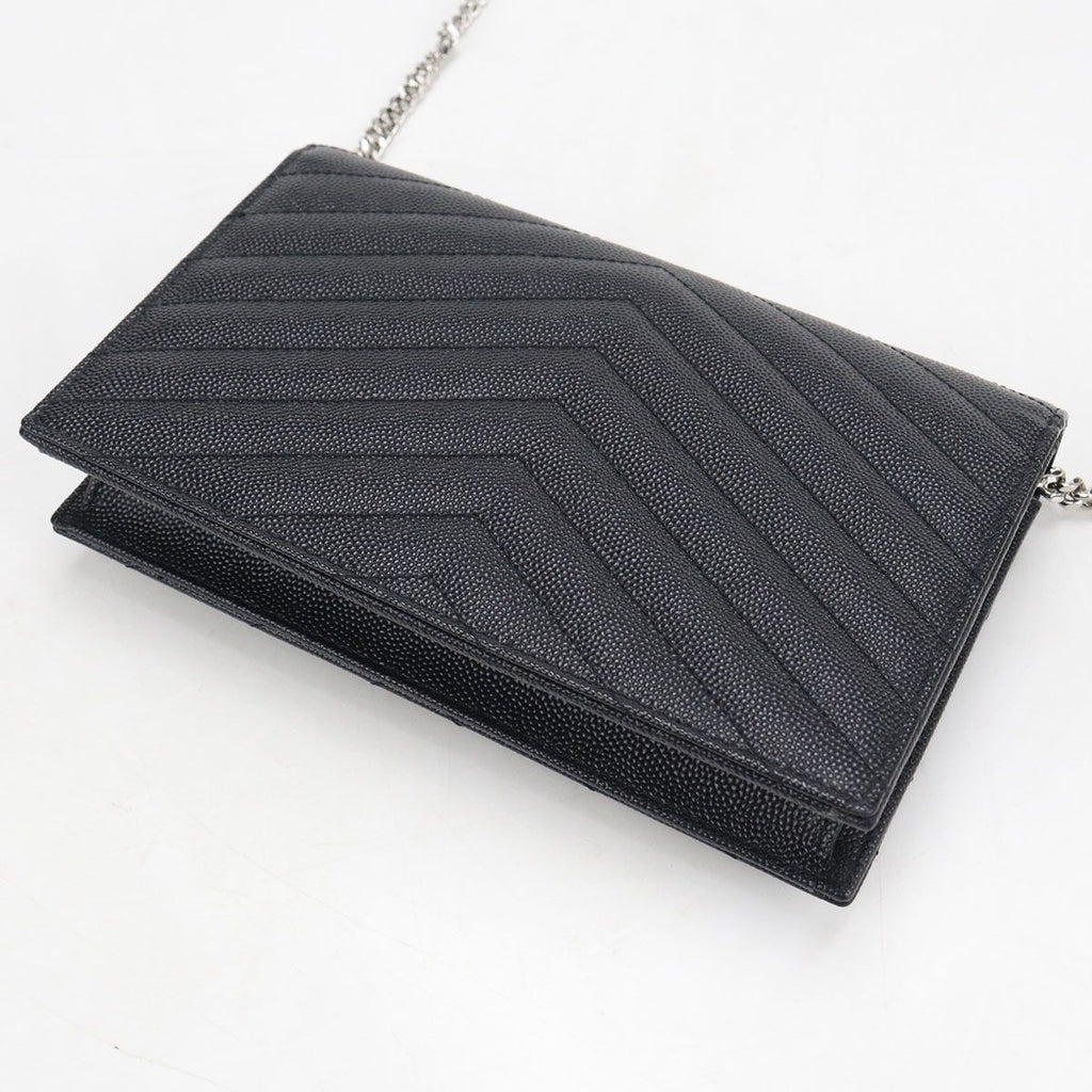 Saint Laurent Envelope Cassandra Chain Wallet Leather Shoulder Bag — view 2