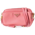 Prada Camera Bag Pink Leather Gold