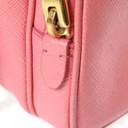 Prada Camera Bag Pink Leather Gold — view 7
