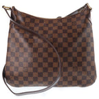 Louis Vuitton Damier Bloomsbury PM Shoulder Bag Brown Leather Gold — view 2