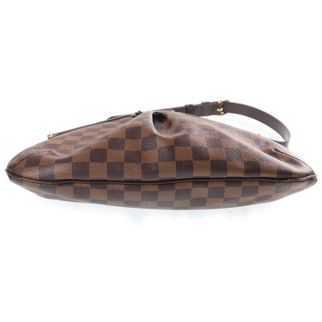 Louis Vuitton Damier Bloomsbury PM Shoulder Bag Brown Leather Gold — view 4