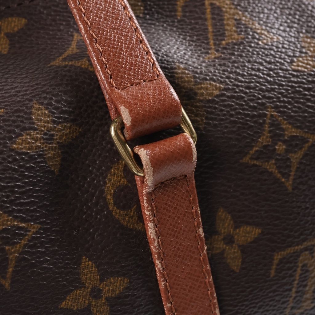 Louis Vuitton Monogram Boston Bag Brown Leather Gold — view 7