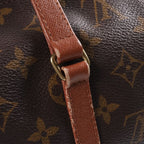 Louis Vuitton Monogram Boston Bag Brown Leather Gold — view 7