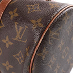 Louis Vuitton Monogram Boston Bag Brown Leather Gold — view 5