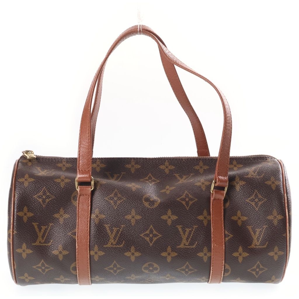 Louis Vuitton Monogram Boston Bag Brown Leather Gold