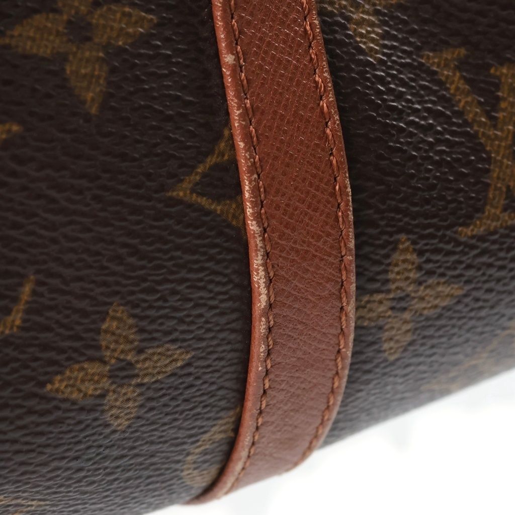 Louis Vuitton Monogram Boston Bag Brown Leather Gold — view 6