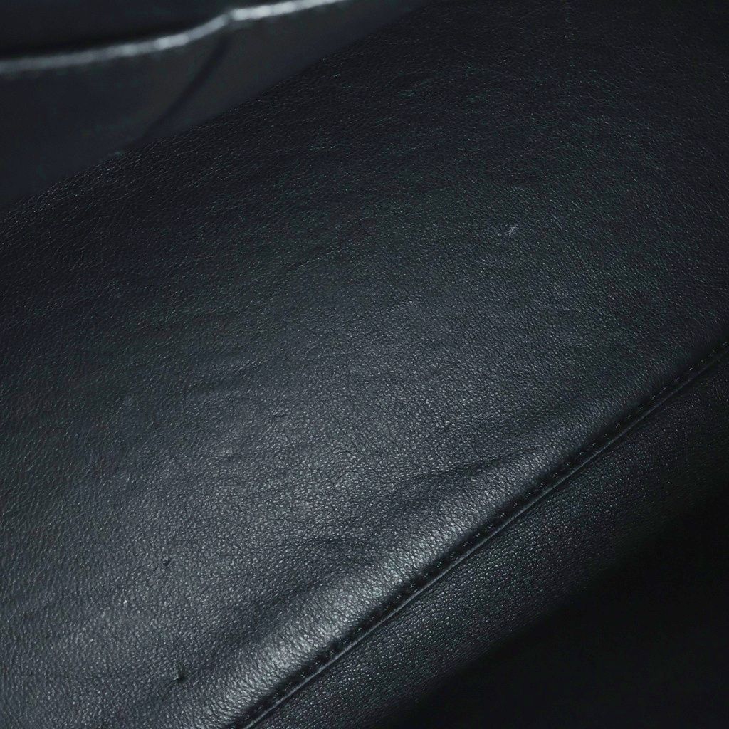 Celine Edgeback Large Handbag Black Leather Silver — view 8