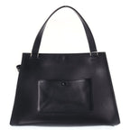 Celine Edgeback Large Handbag Black Leather Silver — view 2